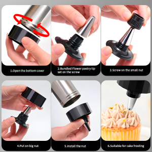 13 decorative nozzles for cookie press