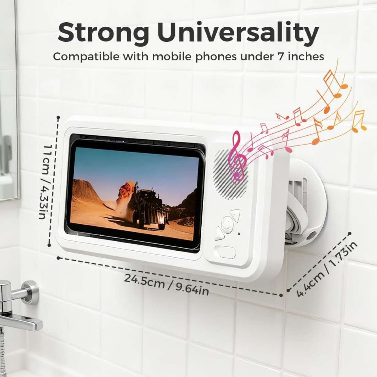 shower phone holder wall mount