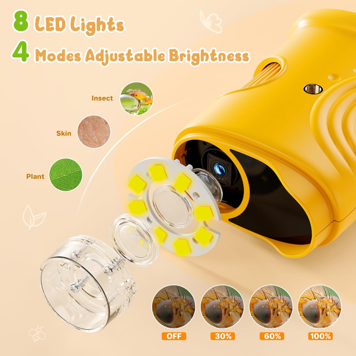 best handheld microscope with LED lights