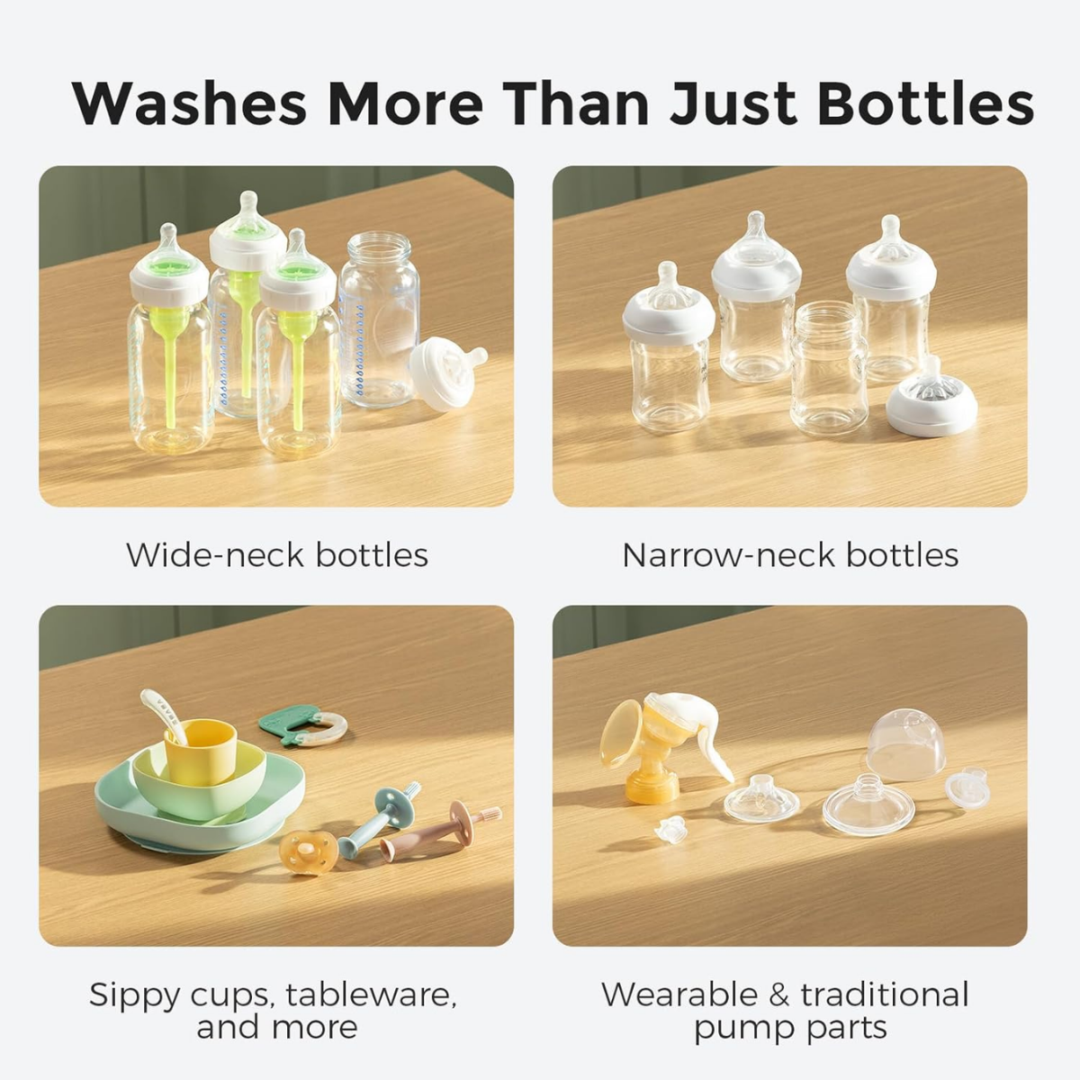 feeding bottle washer dual layer bottle rack