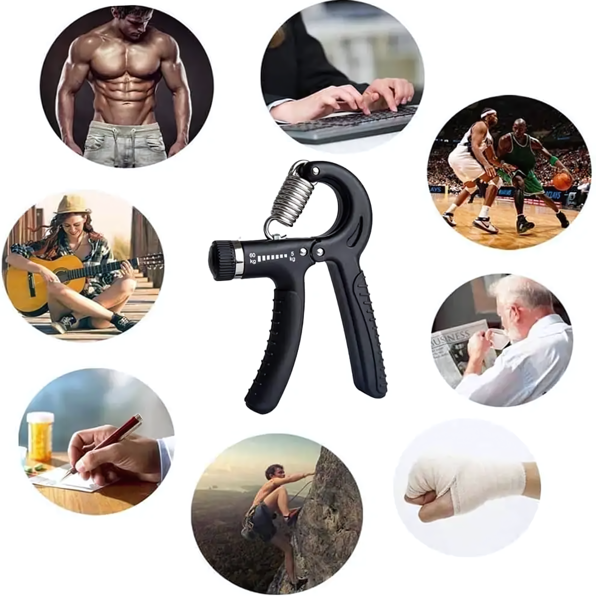 hand grip strengthener portable fitness tool