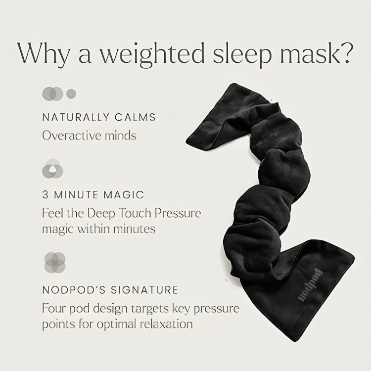 weighted eye mask for travel sleeping