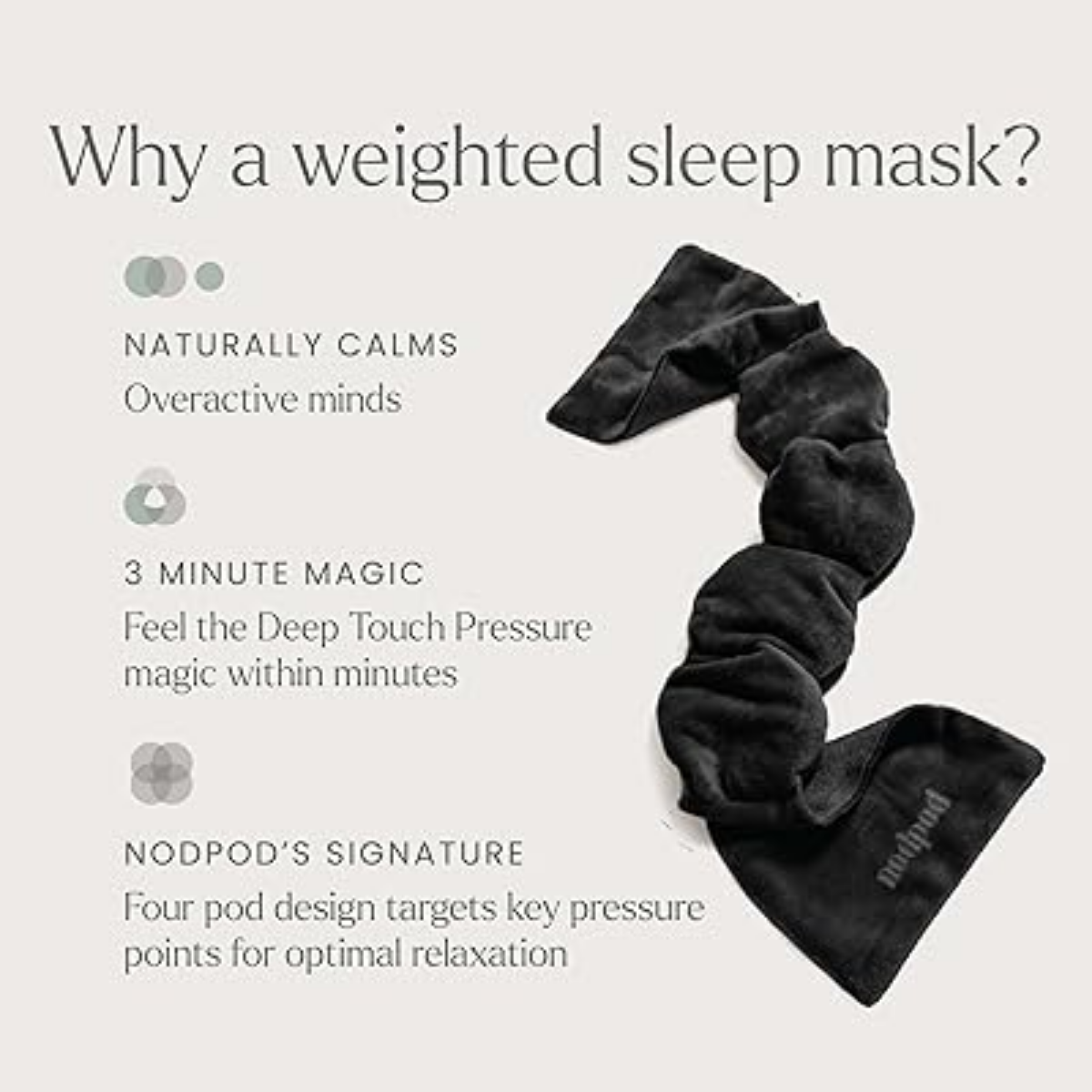 weighted eye mask for travel sleeping