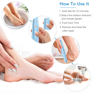 USB rechargeable electric callus remover