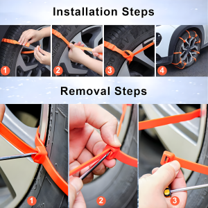 Easy install car tire chains