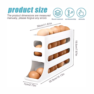 egg holder for fridge auto rolling