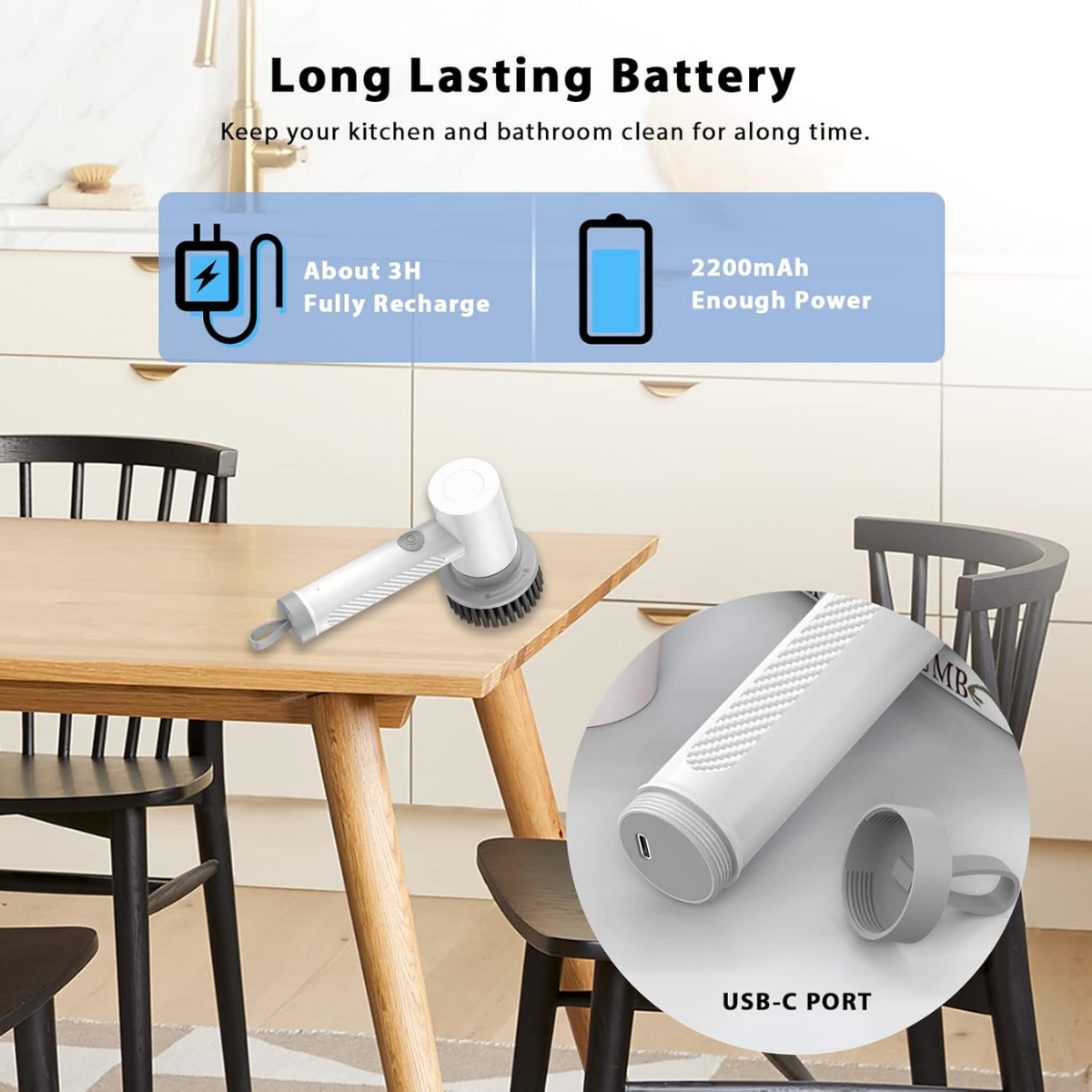 electric brush for cleaning grout and corners