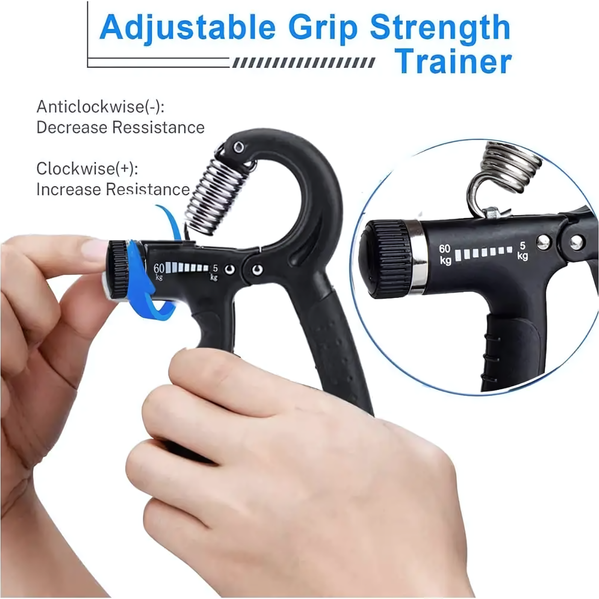 hand grip strengthener ergonomic handle