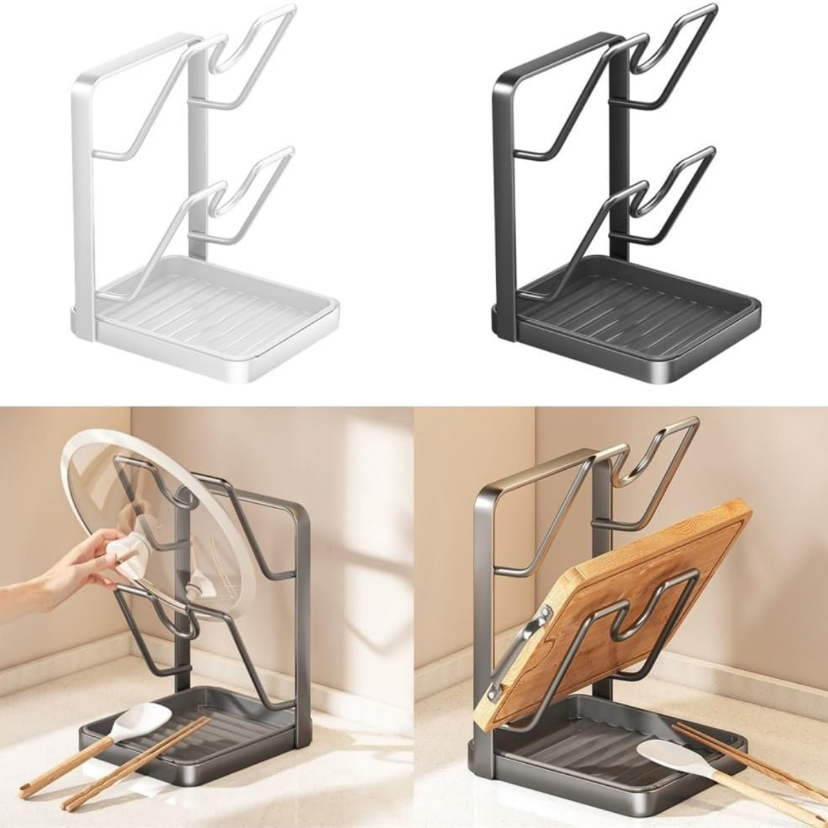 kitchen lid holder cutting board storage