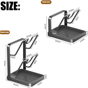 kitchen lid holder drainage tray