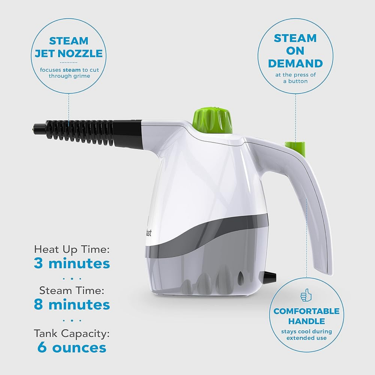 handheld steamer cleaning kitchen surfaces