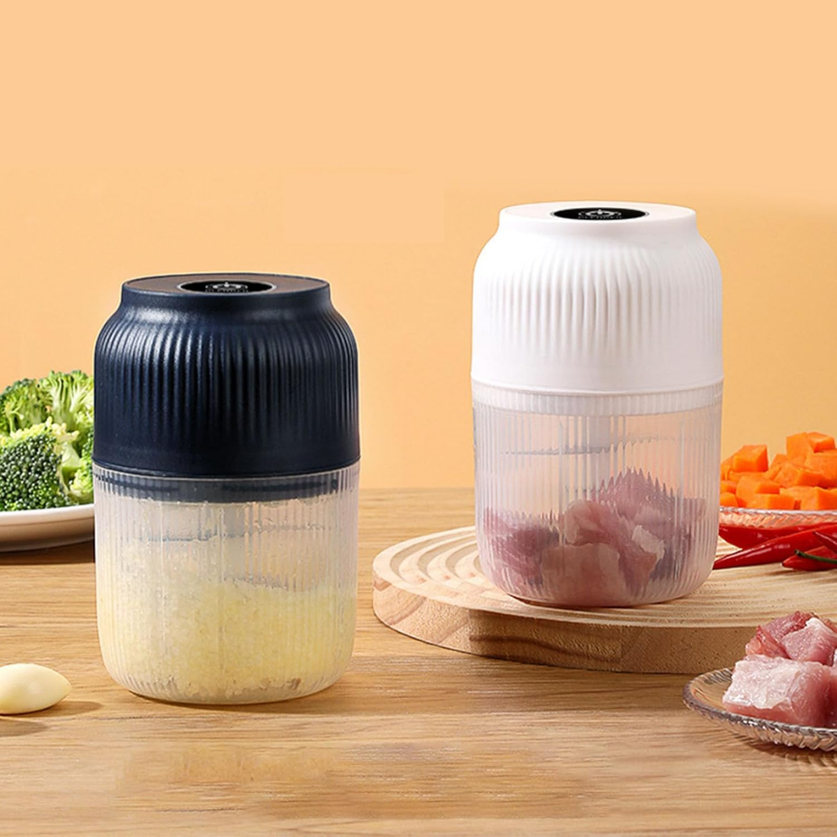 electric vegetable chopper compact