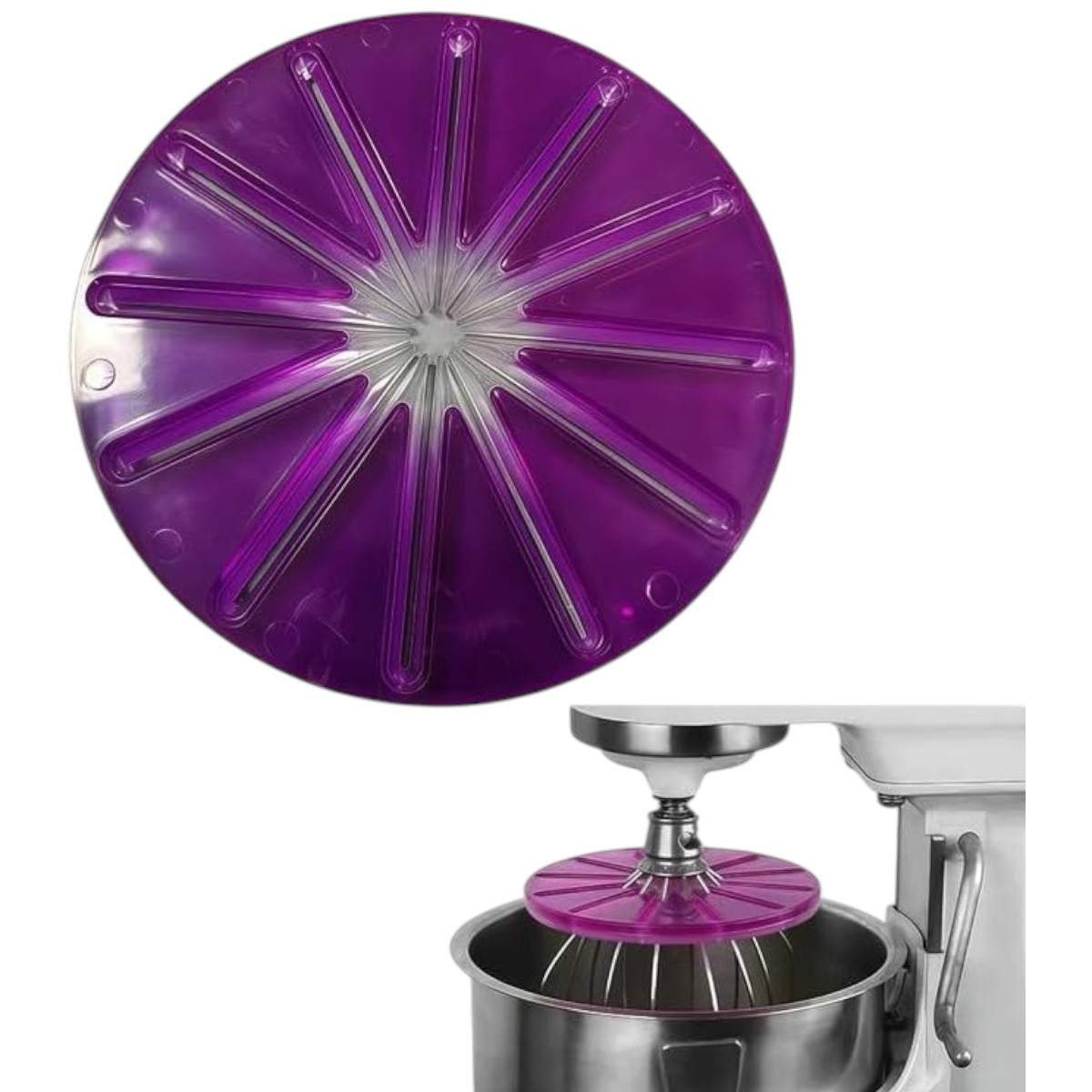 KitchenAid splash guard on mixer