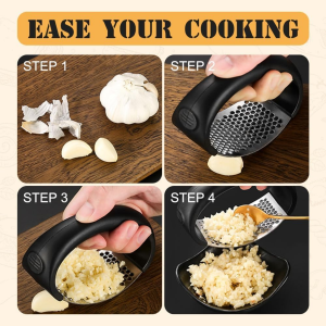 garlic crusher manual kitchen tool