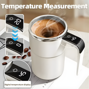 self stirring mug coffee mixing demonstration