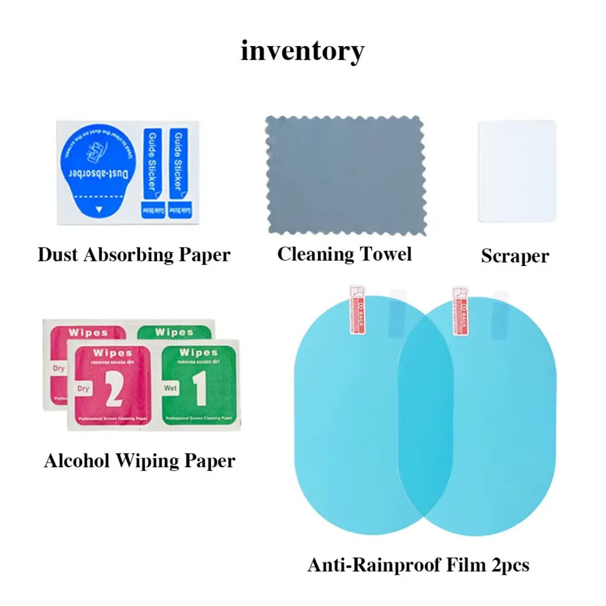 Anti fog for windshield car rearview film application