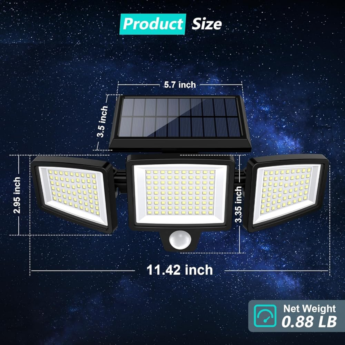 solar outdoor light waterproof design