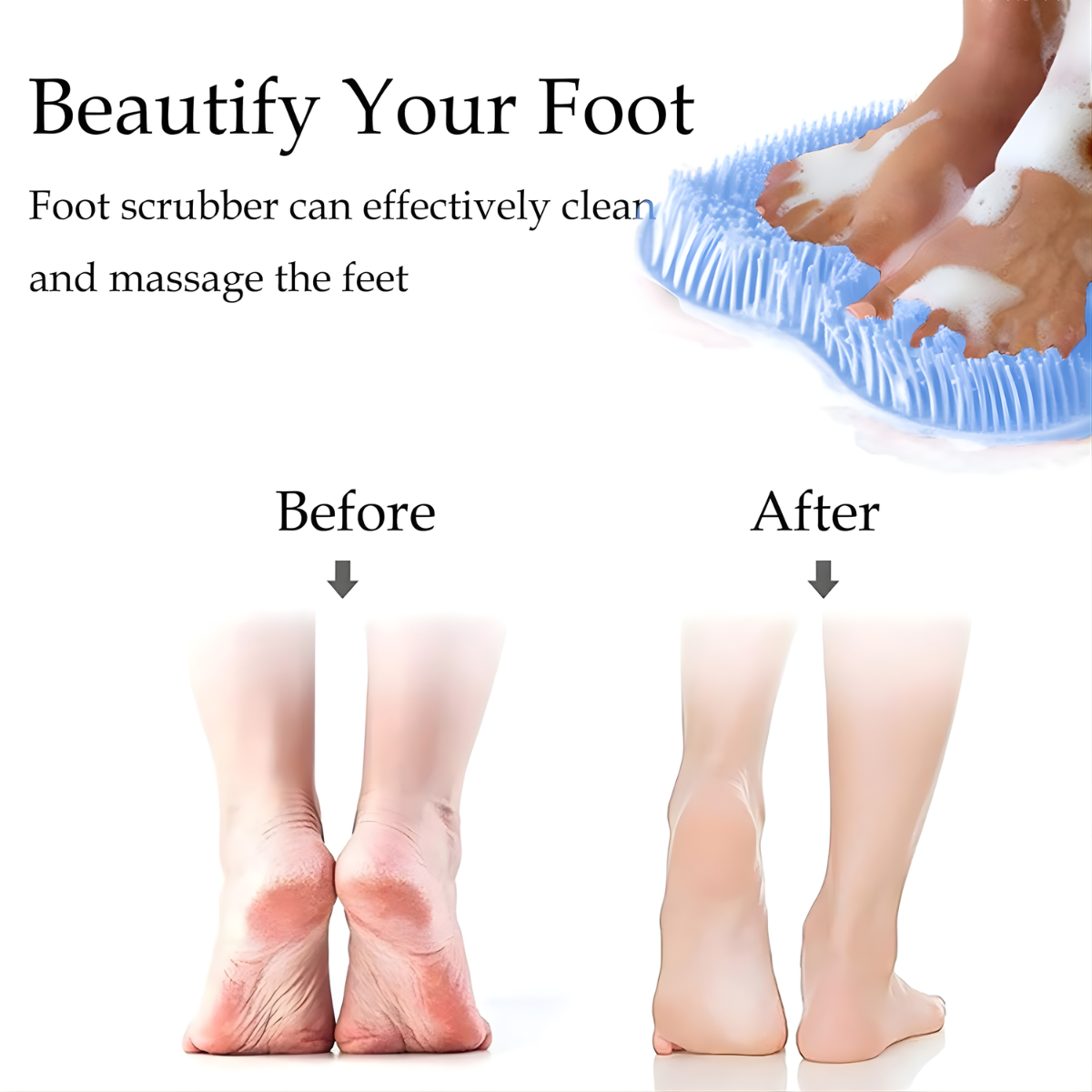 shower foot scrubber wall mounted use