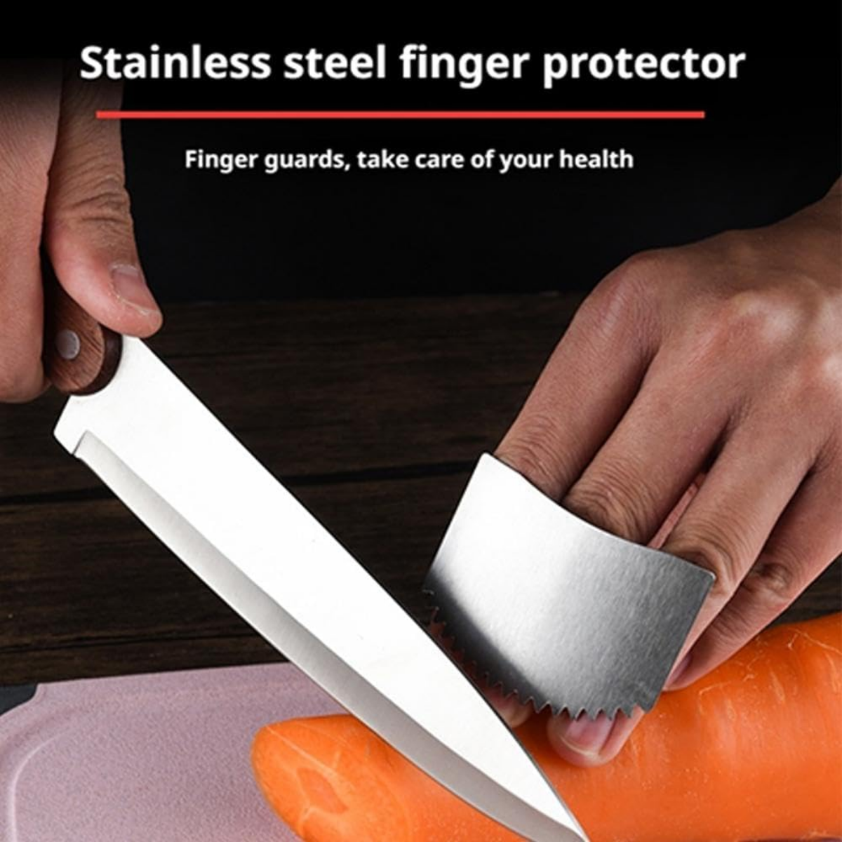 stainless steel finger guard vegetable cutting