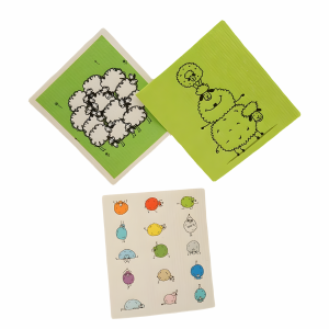 Swedish dish rag cleaning a countertop