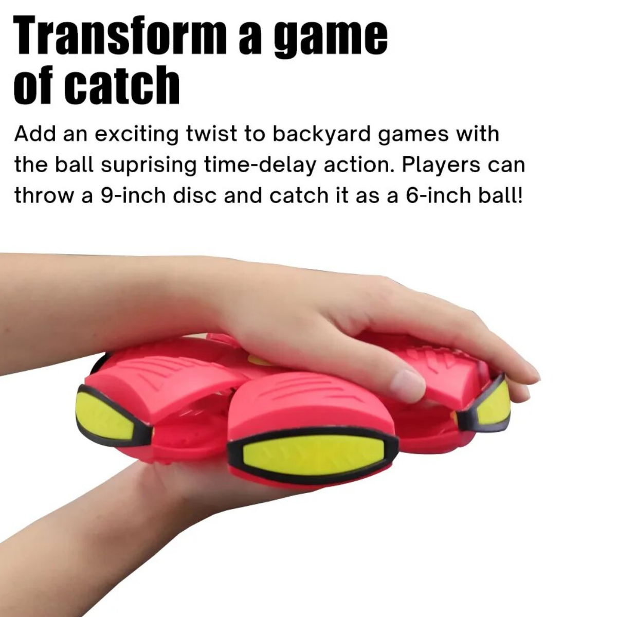 red flying saucer ball outdoor sports
