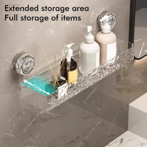 suction cups for shower caddy installed on tile