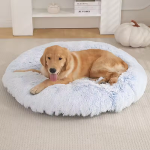 round dog bed soft washable design