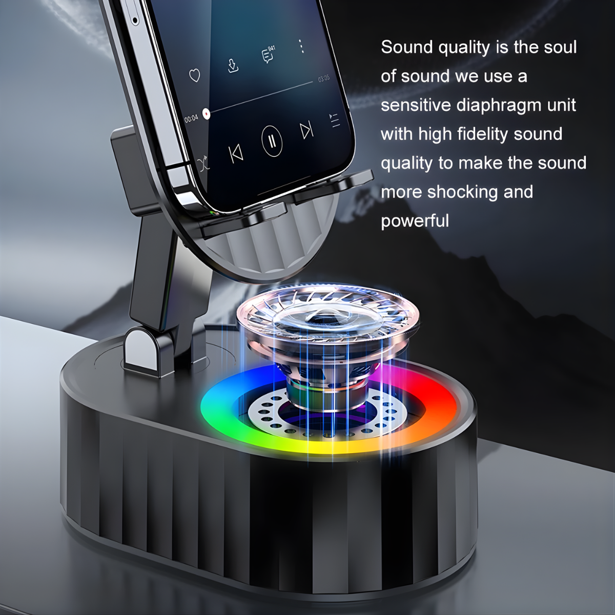 wireless induction speaker hands free call