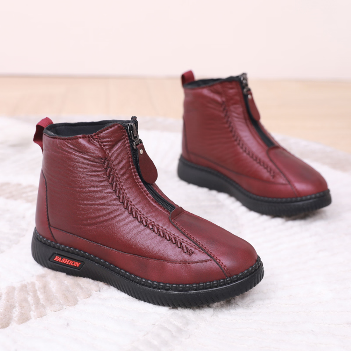 women winter boots casual outfit