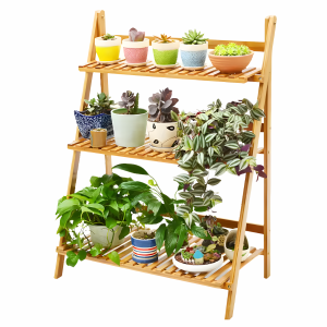 bamboo plant stand 3 tier