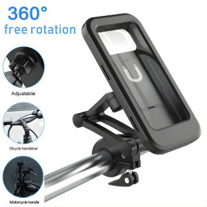 bicycle phone holder attached to bike