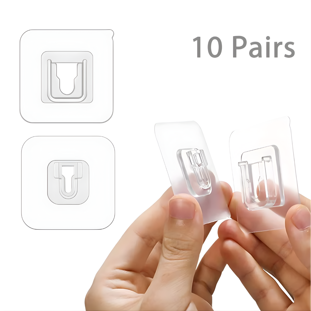 double sided hooks on bathroom wall