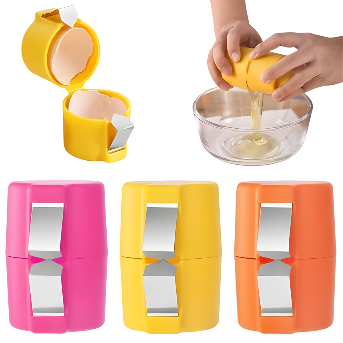 egg shell opener plastic material
