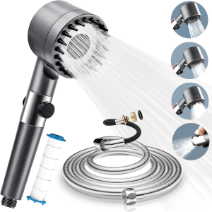 adjustable high pressure shower head spray