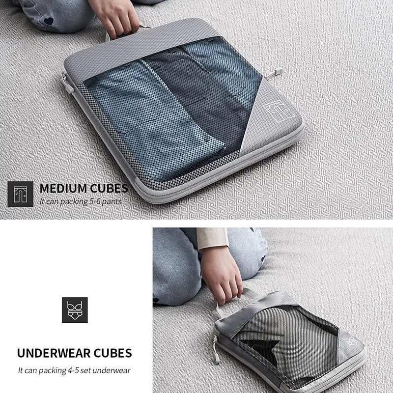 organizing bags for travel three dimensional pattern luggage organizer