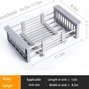 sink dish rack washing fruits vegetables