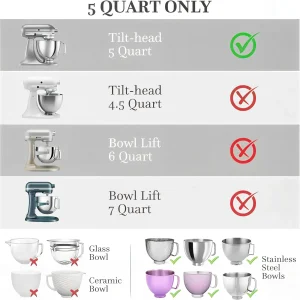 mixing bowls kitchenaid reusable silicone insert