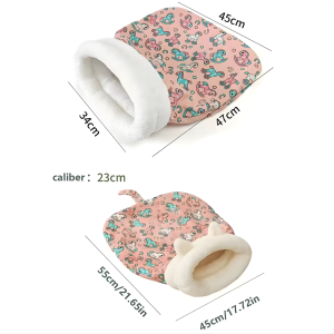 cat sleeping bag bed cave