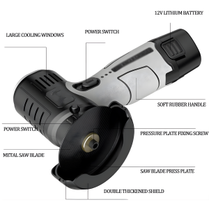 Portable Angle Grinder with Double Protective Cover for Safety