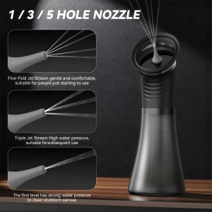 Close-up of the LED display on the Electric Ear Wax Removal Kit