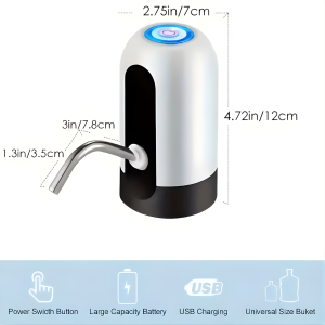 electric water bottle pump usb rechargeable