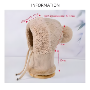 Cozy Knit Balaclava Hat with Full Ear and Neck Coverage