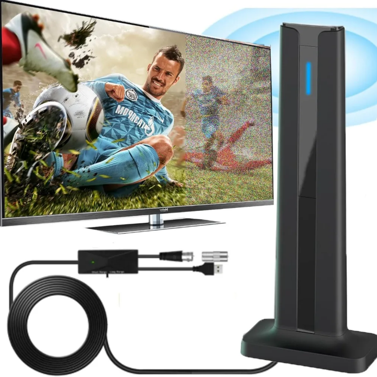 amplified indoor tv antenna