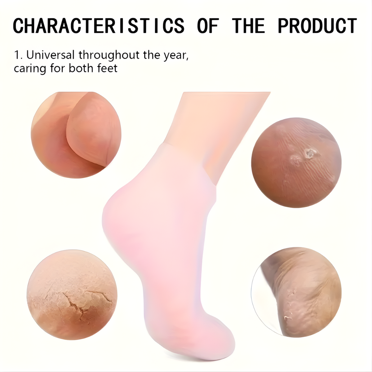 heel silicone socks