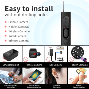 Portable infrared camera detector with adjustable signal detection.