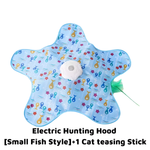 Interactive cat toy hide and seek