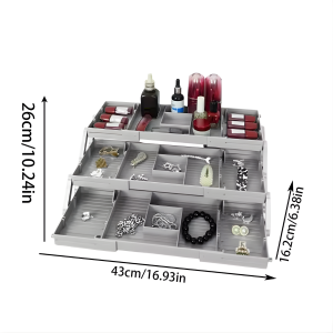 makeup drawer organizer 3 tier