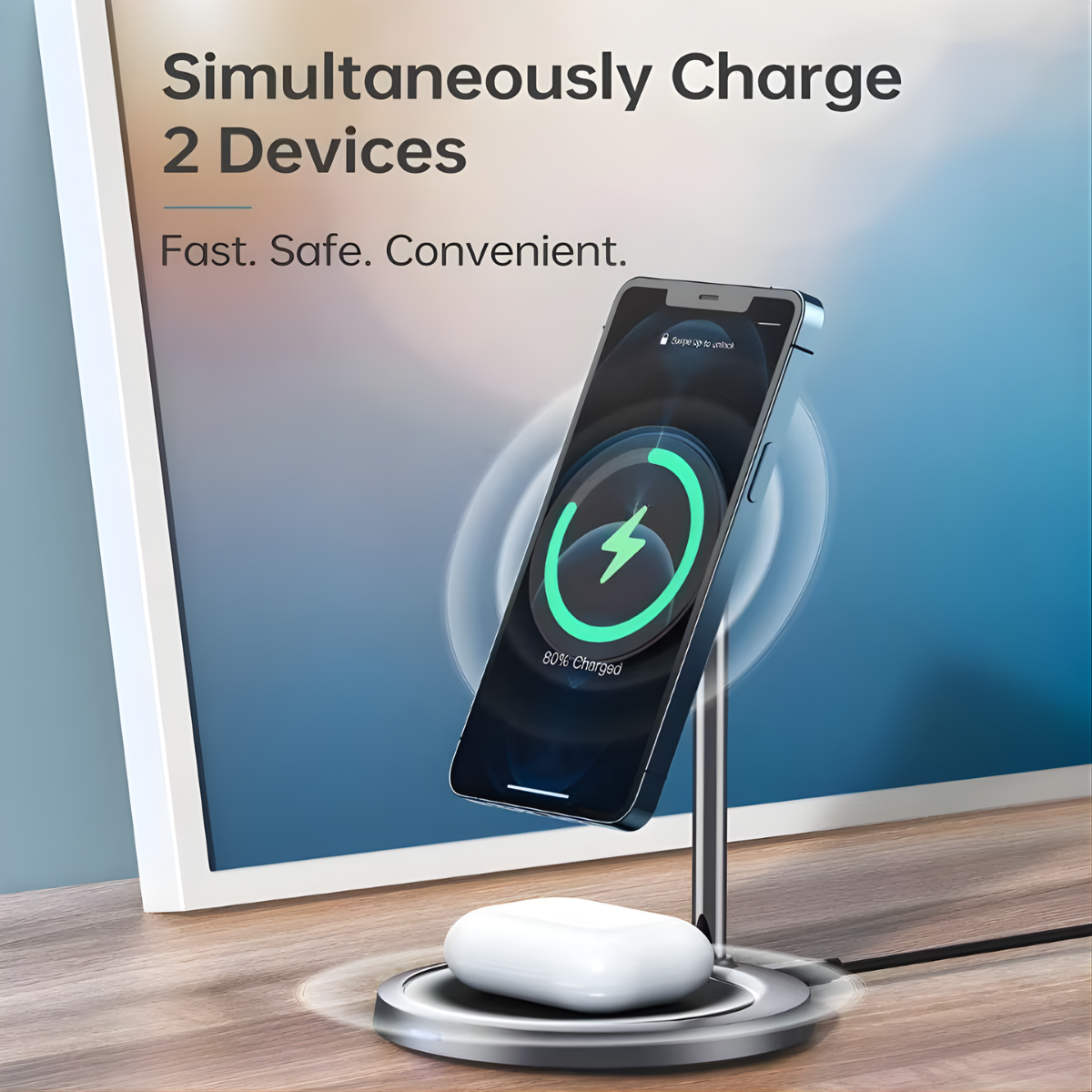 wireless charging stand nightstand