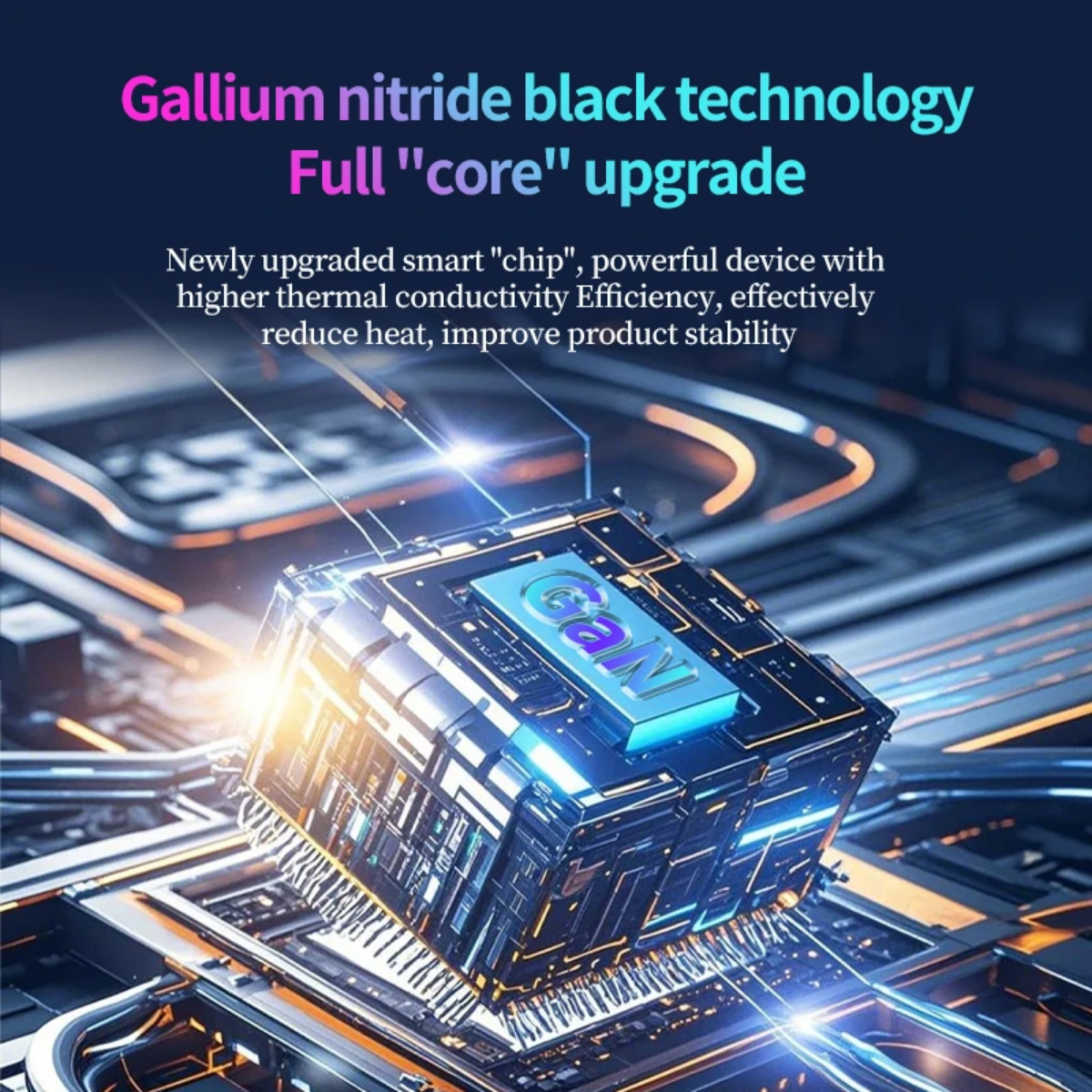 Compact 120W GaN charger with multi-protection for safe charging"