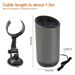 portable car heater 12V cup holder